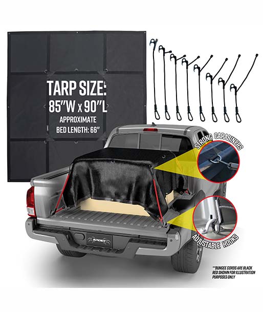 Spider Tuff Tarp™ Waterproof Pickup Short Bed Cover Spider Tarp